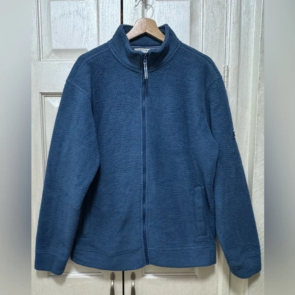 Orvis Men’s S Full Zip Heavyweight Fleece Jacket Blue